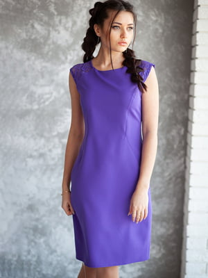 Платье-футляр фиолетовое | 6397673