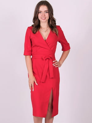 Сукня-футляр червона | 6397678