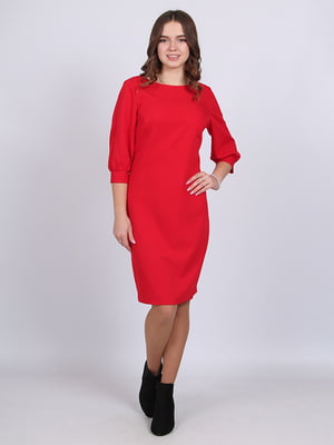 Сукня-футляр червона | 6397931