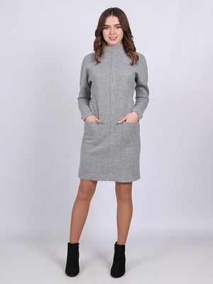 Платье-свитер серое | 6397932