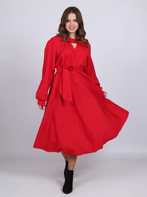 Платье А-силуэта красное | 6397939