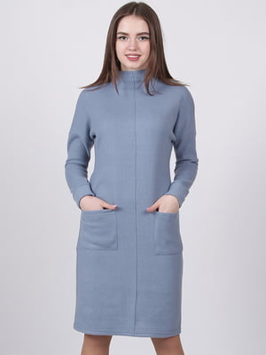 Сукня-светр синя | 6397993