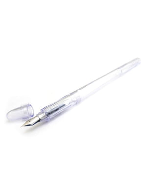 Перьевая ручка прозрачная с китайским пером (серебрянное, экстра-тонкое (EF) | 6399707