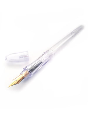 Перьевая ручка прозрачная с китайским пером (золотое, экстра-тонкое (EF) | 6399709