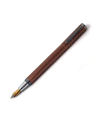 Перьевая ручка в металлическом корпусе с мягким пером (медная с узорами) | 6399772