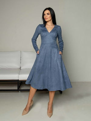 Сукня А-силуету синя | 6327888