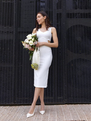 Сукня-футляр біла | 6401376