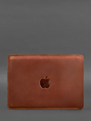 Шкіряний чохол для MacBook 15/16 світло-коричневий | 6402583