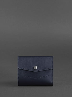 Шкіряний гаманець темно-синій  | 6402645