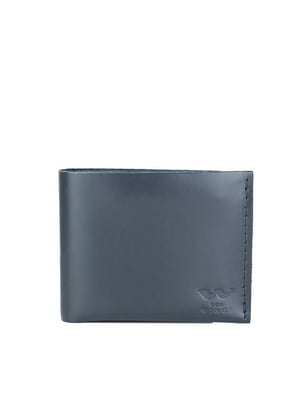 Шкіряний гаманець Mini з монетницею синій | 6402710