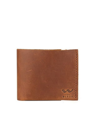 Шкіряний гаманець Mini світло-коричневий вінтажний | 6402869