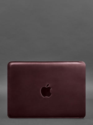 Шкіряний чохол для MacBook 14" бордовий  | 6403145