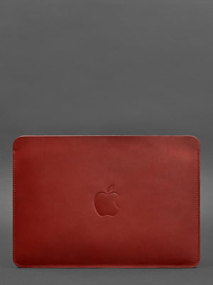 Чохол із натуральної шкіри для MacBook 13" червоний | 6403269