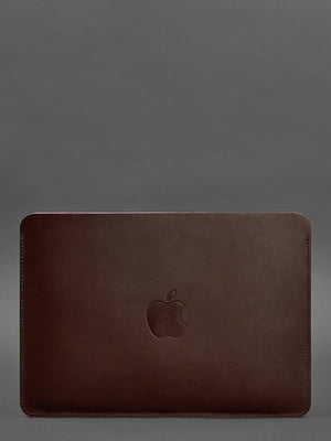 Чохол із натуральної шкіри для MacBook 13" бордовий | 6403271