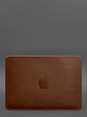 Чохол із натуральної шкіри для MacBook 13" світло-коричневий | 6403288