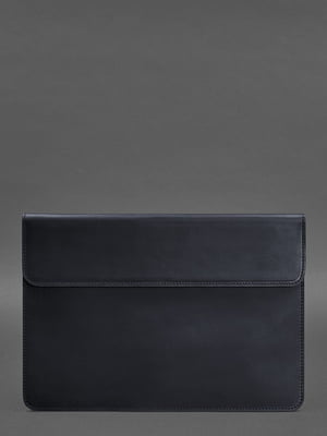 Шкіряний чохол-конверт на магнітах для MacBook 14 синій | 6403326