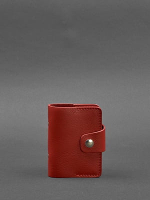 Шкіряний кард-кейс (Книжечка) червоний | 6403513