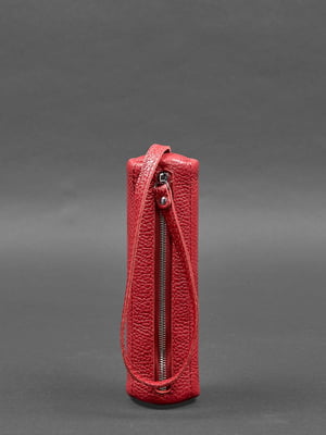 Шкіряна ключниця-тубус XL червона | 6403865