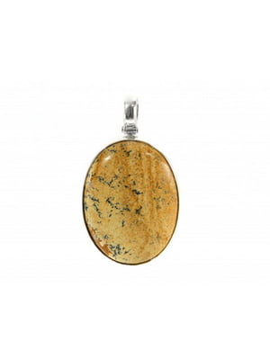 Підвіска з коштовного каміння з дорогоцінного каменю (яшма, срібло) | 6419853