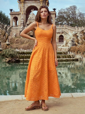 Сукня А-силуету помаранчева | 6420355