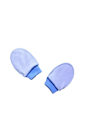 Перчатки для младенцев голубые | 6420588