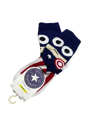Шкарпетки сині з принтом «Капітан Америка» | 6420702
