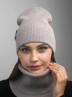 Комплект «Алисон»: шапка и шарф-бафф | 6421928