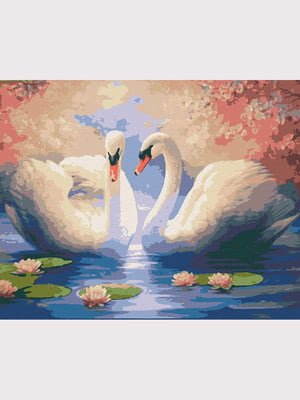 Картина за номерами "Білі лебеді" (40х50 см) | 6423924