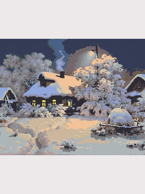 Картина за номерами "Зимове село" (40х50 см)    | 6423946