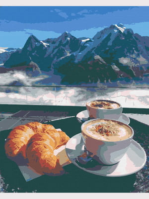 Картина за номерами "Капучіно в Альпах" (40х50 см)    | 6423978