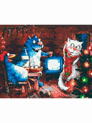 Картина за номерами "Сині коти" (40х50 см)    | 6424106