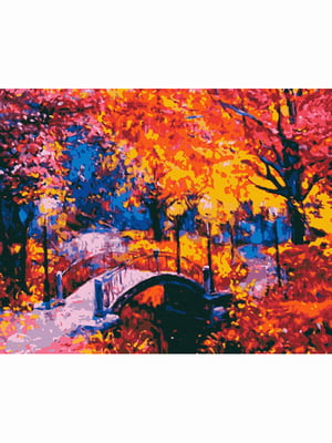 Картина за номерами "Міст у парку" (40х50 см) | 6424156