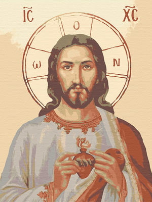 Картина за номерами "Ісус в серці" (40x50)    | 6424175