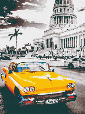 Картина за номерами "Yellow cab la Havana" (40х50 см)    | 6424223