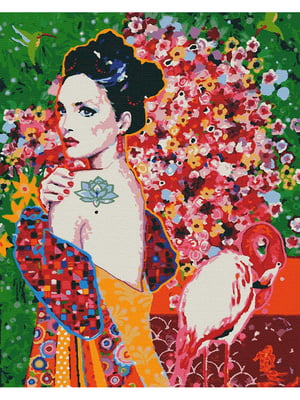 Картина за номерами "Птаха у квітах" (40х50 см)    | 6424250