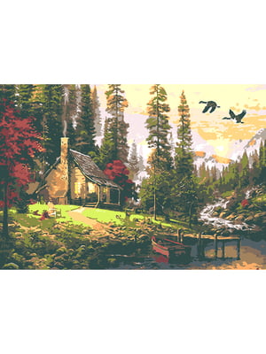 Картина за номерами "Мисливський будиночок" (28х40 см)    | 6424272