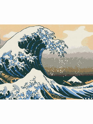 Картина за номерами "Велика хвиля в Канаґава. Хокусай" (40х50 см)    | 6424374