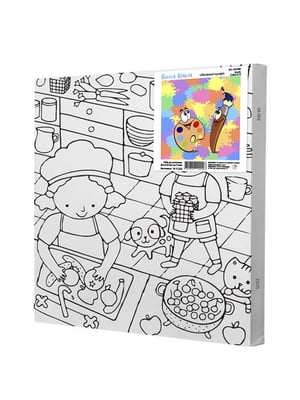Картина за контурами "Маленькі кухарі" (25х25 см)    | 6424461