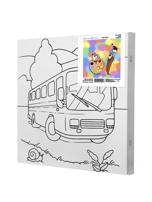 Картина за контурами "Автобус" (25х25 см)    | 6424489