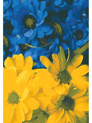 Картина за номерами "Синьо-жовтий" (28х40 см) | 6424541