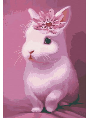 Картина за номерами "Рожевий кролик" (28х40 см) | 6424562