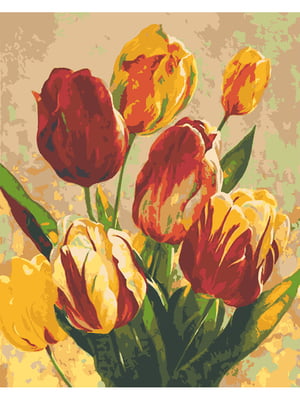 Картина за номерами "Сонячні тюльпани" (40х50 см) | 6424564