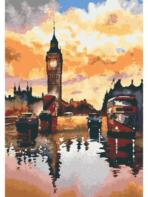 Картина за номерами "Лондонський дощ" (28х40 см) | 6424578