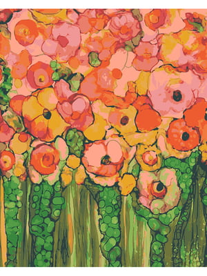 Картина за номерами "Квіткова абстракція" (40х50 см)    | 6424596