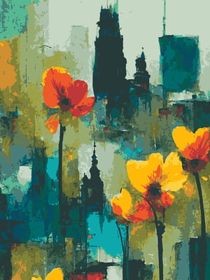 Картина за номерами "Цвіт міста" (40х50 см) | 6424597