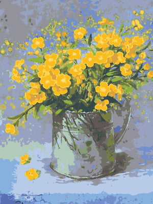 Картина за номерами "Яскраво-жовтий букет" (28х40 см) | 6424638