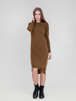 Платье вязаное коричневое | 6425083
