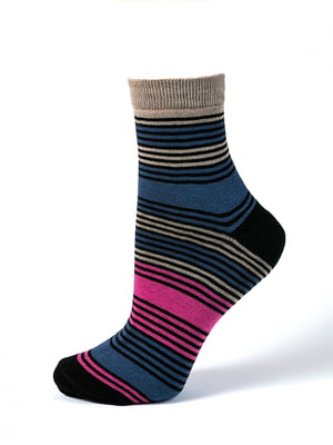 Шкарпетки різнокольорові в смужку | 6425249