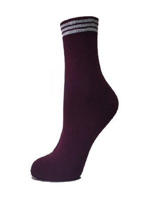 Шкарпетки бордові | 6425265