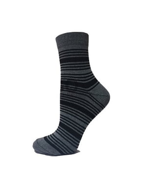 Шкарпетки сірі в смужку | 6425274
